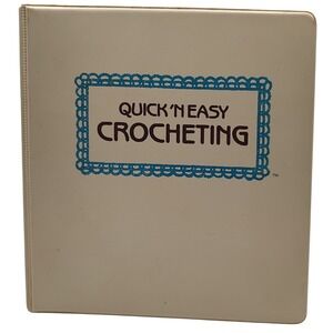 Vintage Quick N Easy Crochet Binder 1985 Eighteen Categories‎ Marshall Cavendish